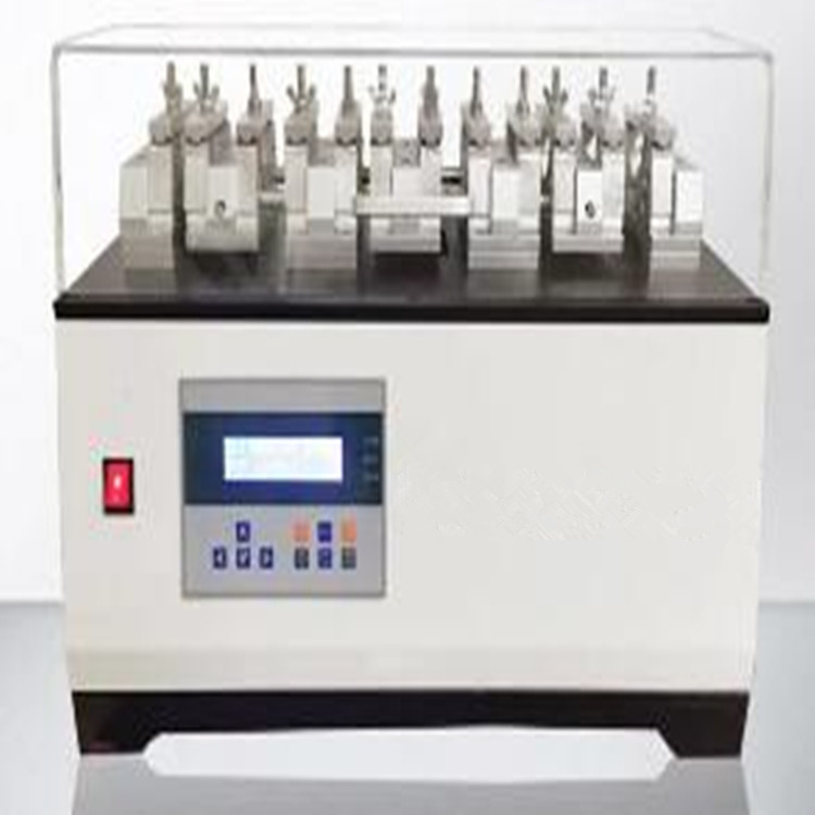 Shoe leather stretching testing machine