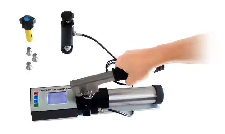 Pull off adhesion tester