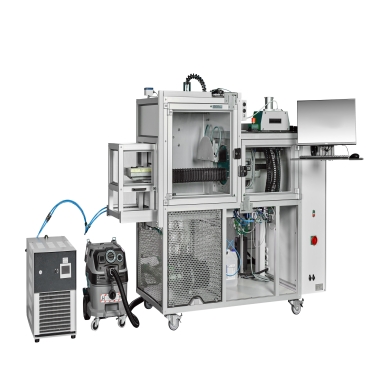 Test System for dusting solar cell modules