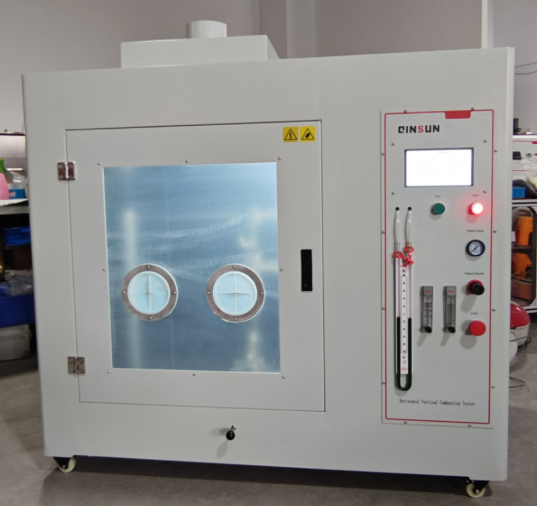Application of  Horizontal & Vertical Flammability Tester